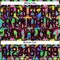 Custom Black Hot Pink Trippy Psychedelic Magic Mushrooms Hockey Lace Neck Jersey