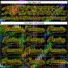Custom Black Light Yellow Trippy Psychedelic Fluid Hockey Lace Neck Jersey