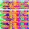 Custom Light Yellow Pink Purple Red-Green Trippy Psychedelic Neon Splash Hockey Lace Neck Jersey