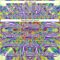 Custom Black Purple Green Orange-White Trippy Psychedelic Geometric Hockey Lace Neck Jersey