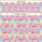Custom White Pink Green Yellow-Purple Trippy Psychedelic Neon Hockey Lace Neck Jersey
