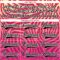 Custom Pink Black-White Zebra Print Hockey Lace Neck Jersey