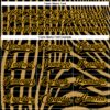 Custom Old Gold Black Gold-White Zebra Print Hockey Lace Neck Jersey