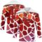 Custom White Red-Black Gradient Giraffe Print Neon Hockey Lace Neck Jersey