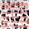 Custom White Black-Red Cow Print Neon Hockey Lace Neck Jersey