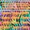 Custom Black Bay Orange Purple Pink Green-White Zebra Print Neon Hockey Lace Neck Jersey