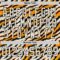 Custom Cream Orange-Black Tiger Stripes Print Hockey Lace Neck Jersey