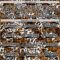 Custom Black Brown Cream-White Leopard Print Hockey Lace Neck Jersey