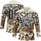 Custom Cream Black Brown-White Leopard Print Hockey Lace Neck Jersey
