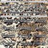 Custom Cream Black Brown-White Leopard Print Hockey Lace Neck Jersey