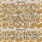 Custom Cream Old Gold-Black Giraffe Print Hockey Lace Neck Jersey
