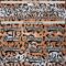 Custom Brown Black-White Leopard Print Hockey Lace Neck Jersey