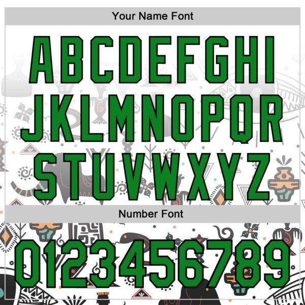 Custom White Grass Green Red Yellow-Black Black History Month Africa Tribal Authentic Baseball Jersey