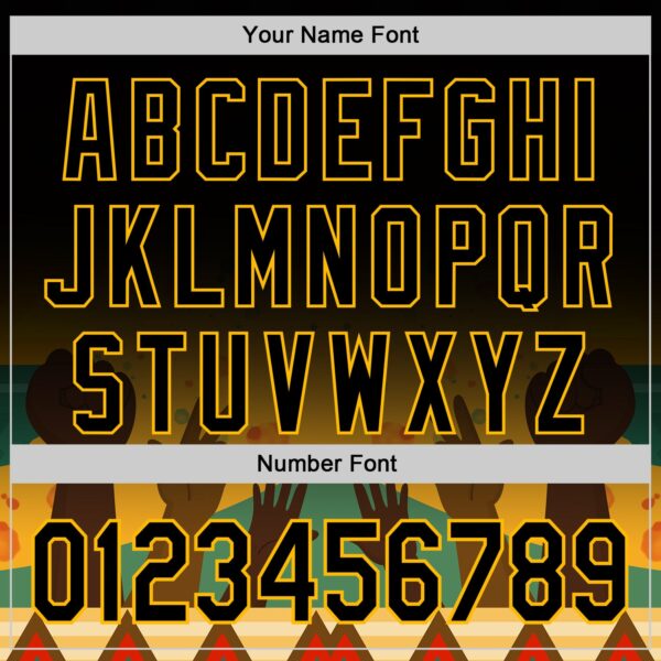 Custom Black Green Gold-Red Black History Month Africa Tribal Authentic Baseball Jersey