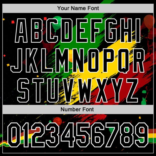 Custom Black Green Yellow Red-White Black History Month Africa Tribal Authentic Baseball Jersey