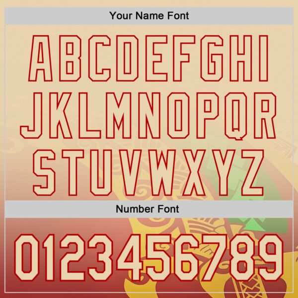 Custom City Cream Red Gold-Green Black History Month Africa Tribal Authentic Baseball Jersey