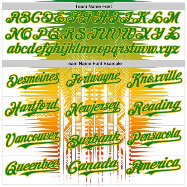 Custom White Grass Green Gold Red-Black Black History Month Africa Tribal Authentic Baseball Jersey