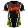 Custom Black Red Gold-Green Black History Month Africa Tribal Authentic Baseball Jersey