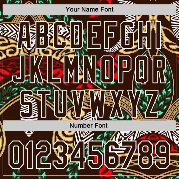 Custom Brown Green Red Yellow-White Black History Month Africa Tribal Authentic Baseball Jersey