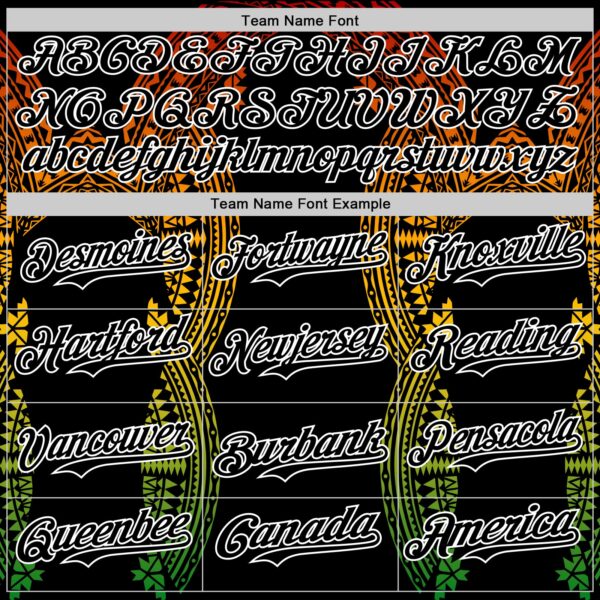 Custom Black Red Yellow Green-White Black History Month Africa Tribal Authentic Baseball Jersey