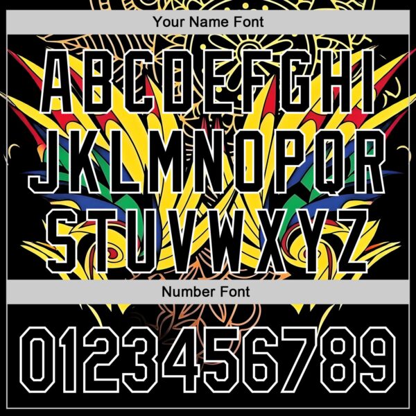 Custom Black Yellow Red Green-White Black History Month Africa Tribal Authentic Baseball Jersey