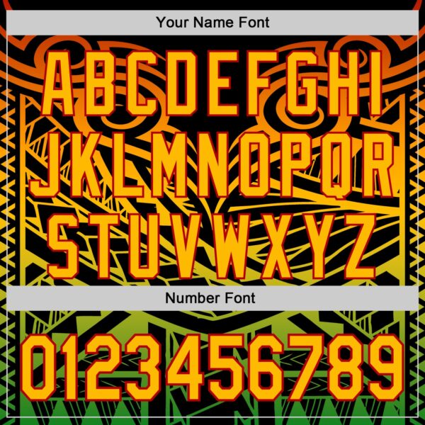 Custom Black Gold Red-Green Black History Month Africa Tribal Authentic Baseball Jersey