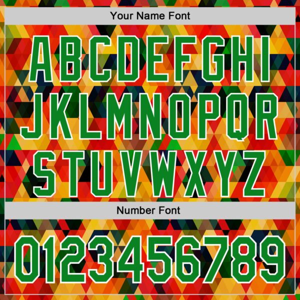 Custom Red Grass Green Yellow-White 3D Pattern Design Black History Month Abstract Geometric Authentic Baseball Jersey