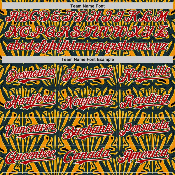 Custom Black Red Yellow Green-White 3D Pattern Design Black History Month African Ethnicity Style Authentic Baseball Jersey