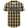 Custom White Crimson Yellow-Aqua 3D Pattern Design Black History Month Abstract Geometric Authentic Baseball Jersey