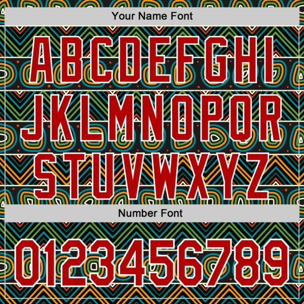 Custom Black Red Green Yellow-White 3D Pattern Design Black History Month African Ethnicity Style Authentic Baseball Jersey