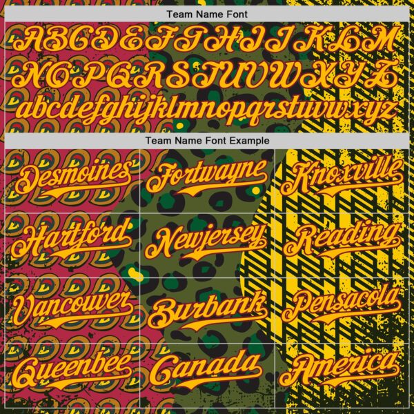 Custom Green Gold Crimson-Black 3D Pattern Design Black History Month African Ethnicity Style Animal Print Authentic Baseball Jersey