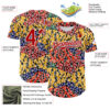 Custom Yellow Red Black Green-White 3D Pattern Design Black History Month Animal Print Authentic Baseball Jersey