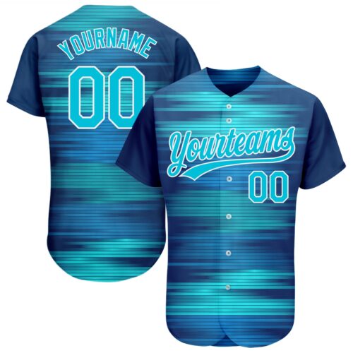 3DPattern1205_23ccc163-8dc3-4e04-be97-08e8a9fd9b13 Custom Royal Lakes Blue-White 3D Pattern Design Authentic Baseball Jersey