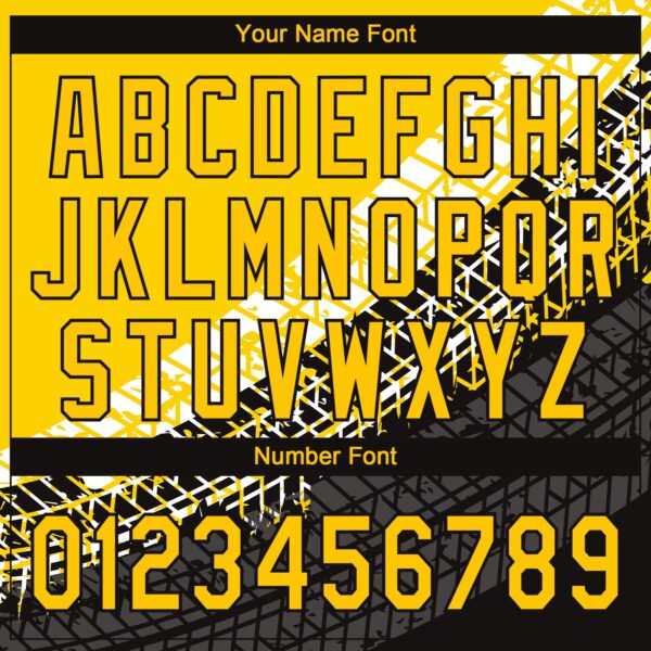 Custom Gold Gold-Black 3D Pattern Design Authentic Baseball Jersey