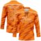 Custom Bay Orange White Lightning Hockey Lace Neck Jersey