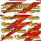 Custom Fire Red Gold Black-White Lightning Hockey Lace Neck Jersey