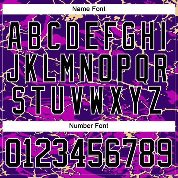 Custom Purple Black Cream-White Lightning Hockey Lace Neck Jersey