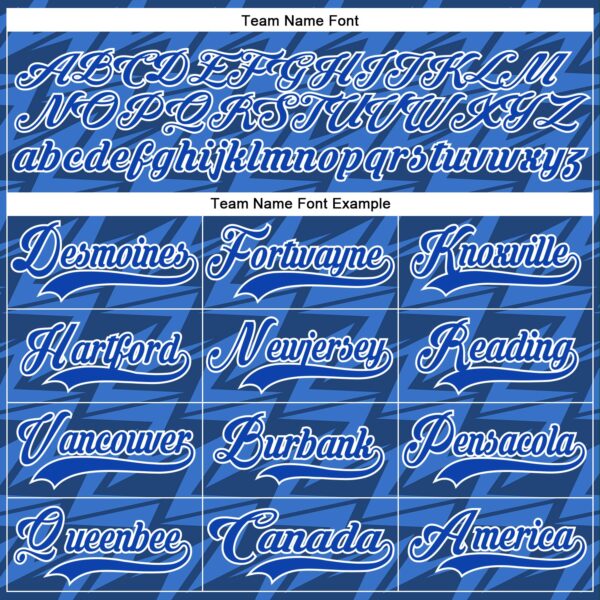 Custom Thunder Blue White Lightning Hockey Lace Neck Jersey