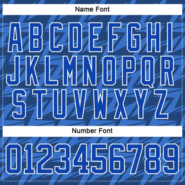 Custom Thunder Blue White Lightning Hockey Lace Neck Jersey