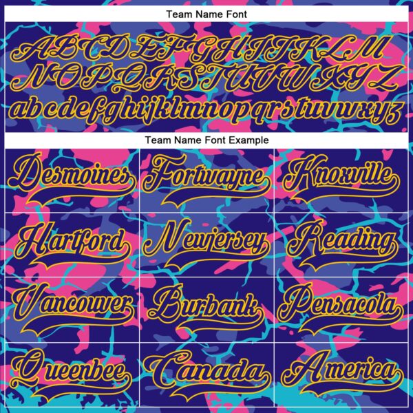 Custom Dark Purple Pink Blue-Yellow Lightning Hockey Lace Neck Jersey