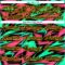 Custom Black Green Pink-Yellow Lightning Hockey Lace Neck Jersey