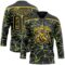 Custom Black Yellow-Purple Lightning Hockey Lace Neck Jersey