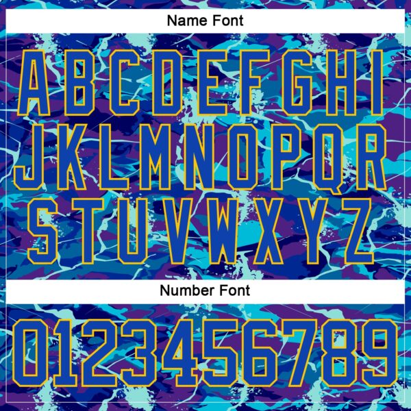 Custom Blue Thunder Blue-Yellow Lightning Hockey Lace Neck Jersey