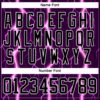 Custom Black Purple Pink-White Lightning Hockey Lace Neck Jersey