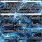 Custom Black Blue-White Lightning Hockey Lace Neck Jersey