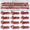 Custom White Red Gray-Black Plaid Hockey Jersey