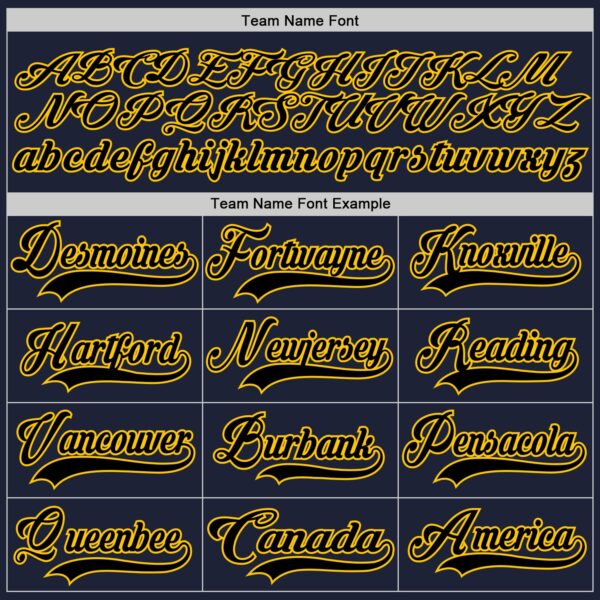 Custom Navy Black Yellow Pink-Ice Blue Plaid Hockey Jersey