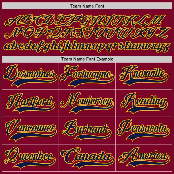 Custom Maroon Navy Gold Black-White Plaid Hockey Jersey