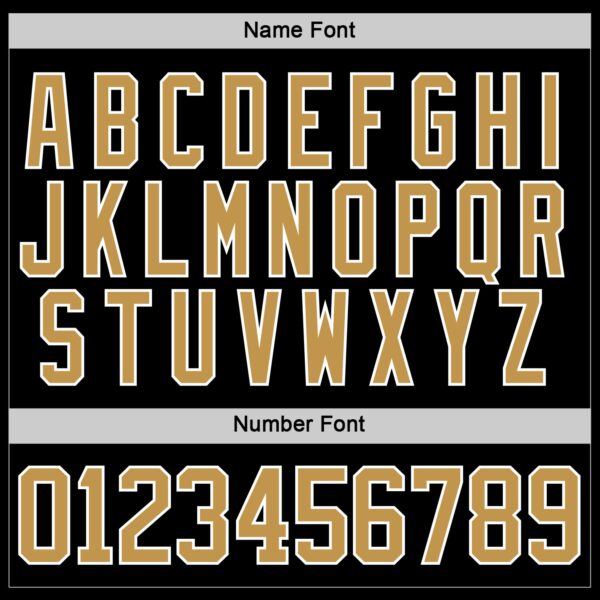 Custom Black Old Gold-White Plaid Hockey Jersey