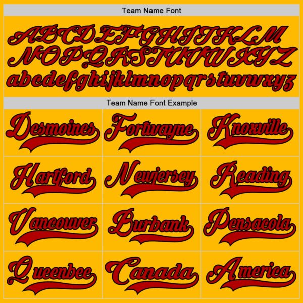 Custom Gold Red Navy-Black Plaid Hockey Jersey